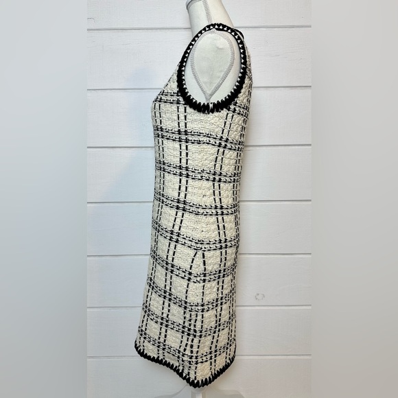 Tory Burch NWT $596 Sleeveless Linen Tweed Shift Dress Size Small Chanel - Picture 11 of 15